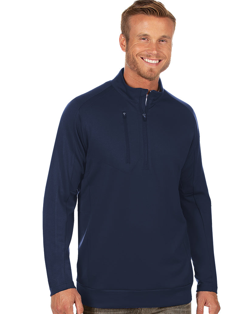 Antigua: Men’s Generation 104366 1/2 Zip Long Sleeve Pullover – 005 Navy