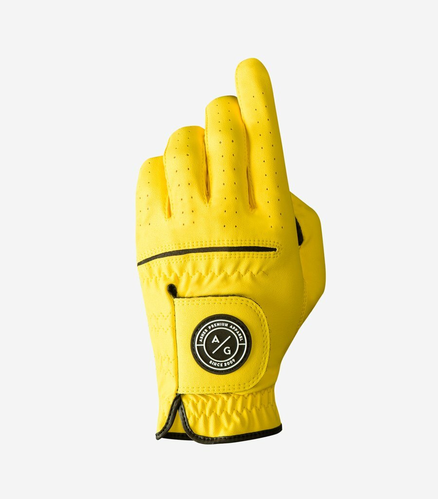 Asher Golf Men’s Yellow Chuck 2.0 Golf Glove (Size Large) SALE
