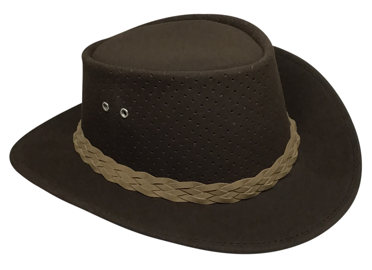 Aussie Chiller Outback Bushie Perforated Hat – Chocolate Brown