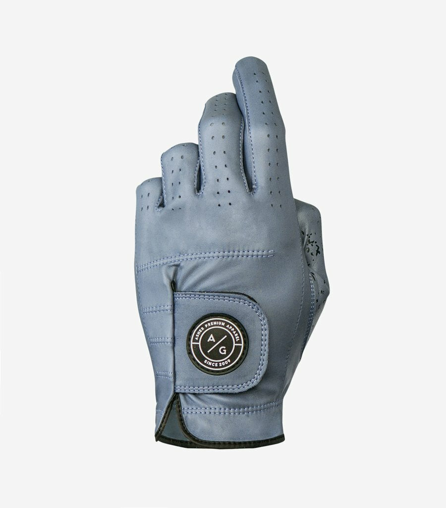 Asher Golf: Men’s Premium Spring Collection Golf Glove – Flint Steel