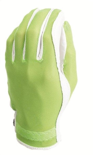 Evertan: Women’s Tan Through Golf Glove – Lime Green