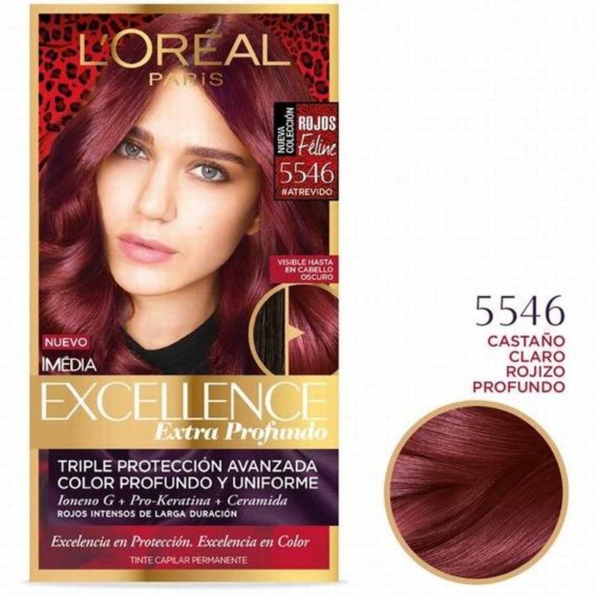 L’Oreal Excellence 5546 Deep Reddish Light Brown