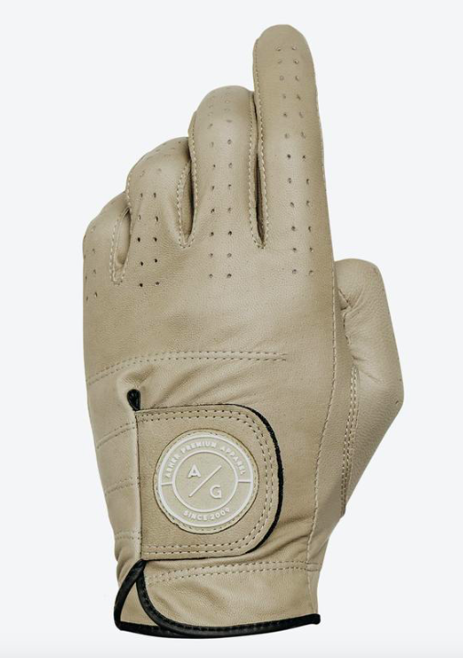 Asher Golf: Mens Premium Golf Glove – Sandstone