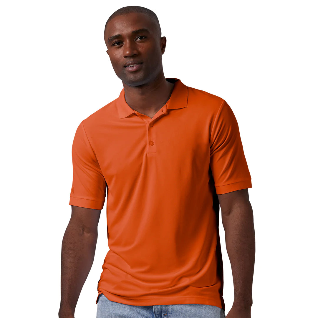 Antigua: Men’s Essentials Short Sleeve Polo – Dark Orange Legacy Pique 104271