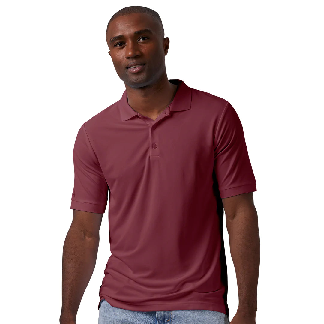 Antigua: Men’s Essentials Short Sleeve Polo – Cabernet Legacy Pique 104271