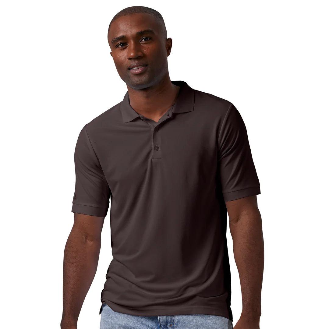 Antigua: Men’s Essentials Short Sleeve Polo – Brown Legacy Pique 104271