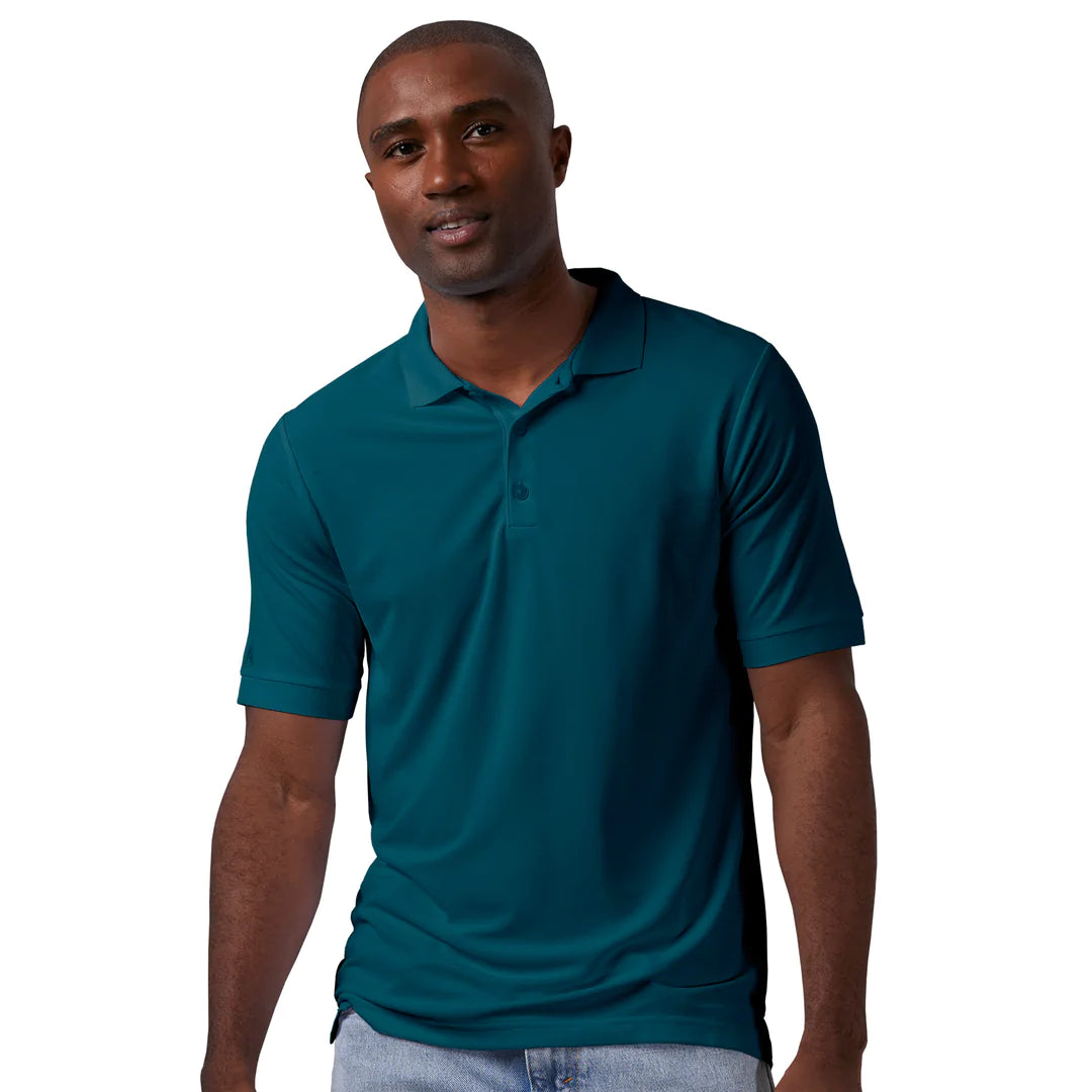 Antigua: Men’s Essentials Short Sleeve Polo – Deep Teal Legacy Pique 104271