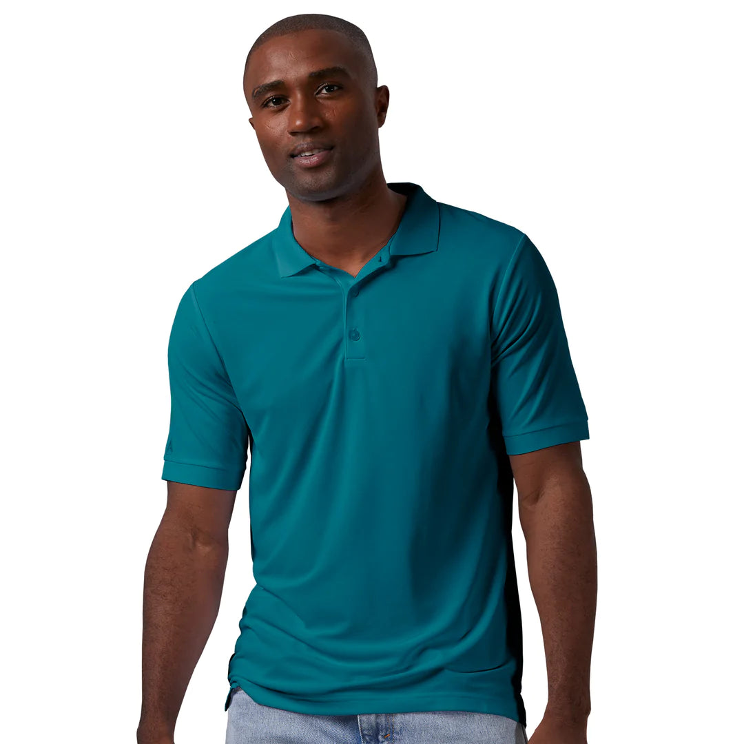 Antigua: Men’s Essentials Short Sleeve Polo – Teal Legacy Pique 104271