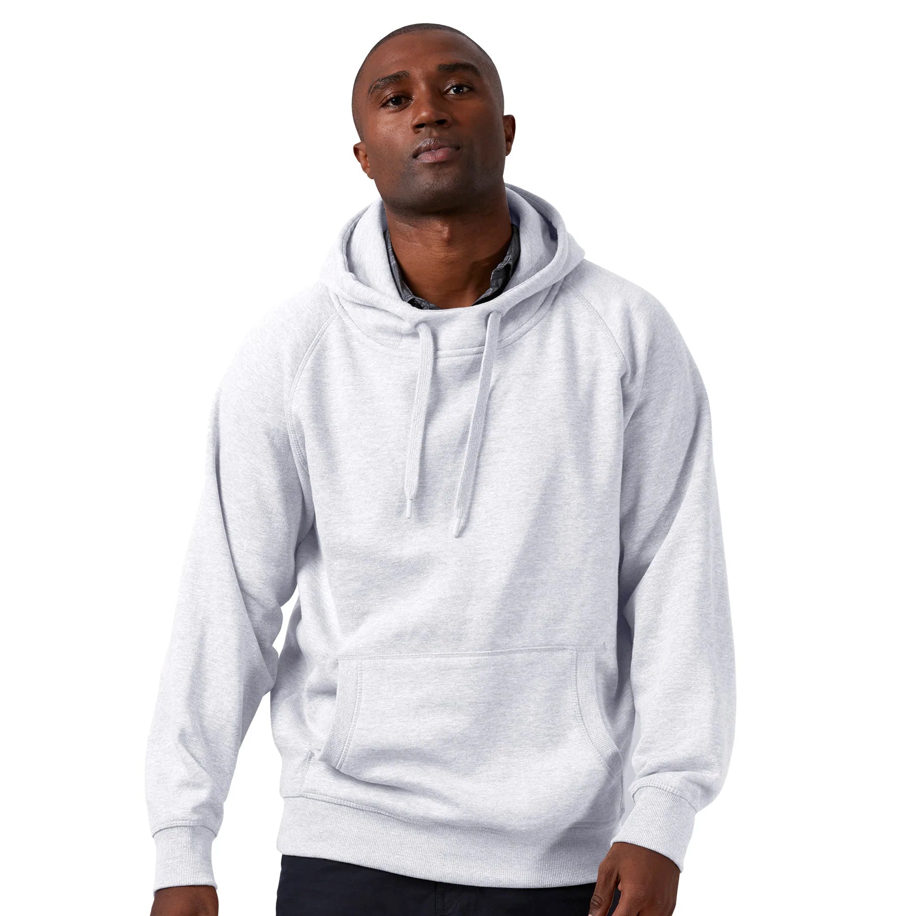 Antigua: Men’s Essentials Hood Pullover – Victory White 101182