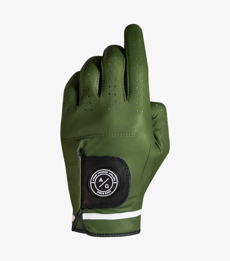 Asher Golf: Mens Premium Golf Glove – Army