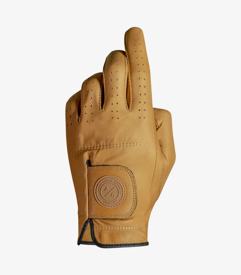 Asher Golf: Mens Premium Golf Glove – Wheat